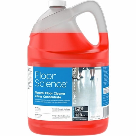 Diversey Floor Science, Floor Cleaner, Ctrs, 1gal, PK4 CBD540441