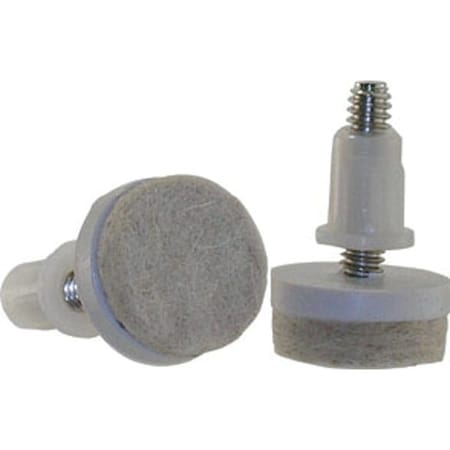 Shepherd Hardware FeltGard Series Furniture Pad, 75 lb, Felt/Metal, Almond, 4PK 9908