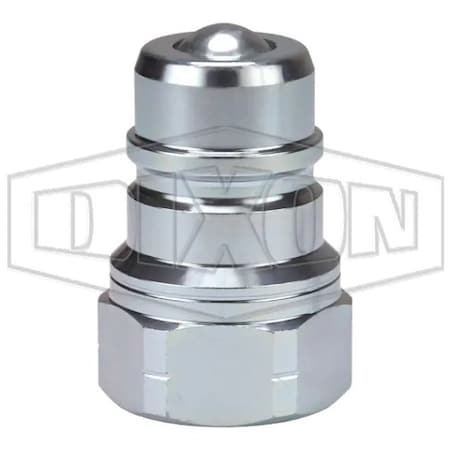 Dixon AG Series Agricultural Ball Plug, 1- 11-1/2 Nominal, Female NPTF, Steel AG8F8