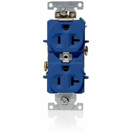 Leviton Plugs&Rcptcls, 20A, 125VAC, Bl, PBT, PK1 C5362-BU