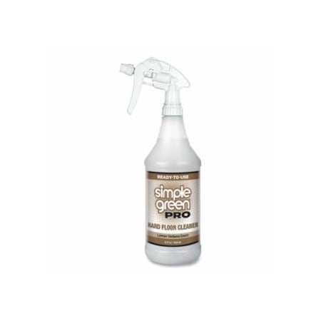 Simple Green Pro Hard Floor Cleaner, 32 oz, Spray Bottle, Fresh Lemon Verbena Scent, 12PK 676-0510101205032
