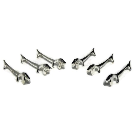 Jiallo Plated Dog Knife Rests - Set of 6 82164