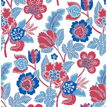 A-Street Prints Jana Red Jacobean Wallpaper 4081-26338
