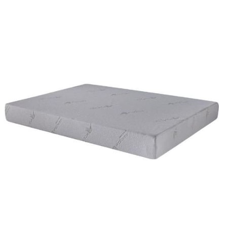 Homeroots 6" White Twin Aloe Vera Infused Memory Foam Mattress 248076