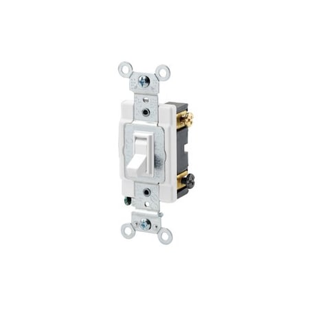 Leviton Toggle Framed 3-Way, 20 Amp 54523-2W