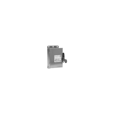 Eaton Heavy duty single-throw non-fused safety switch, Single-throw, 600 A, NEMA 4X, Stainless DH366UWK