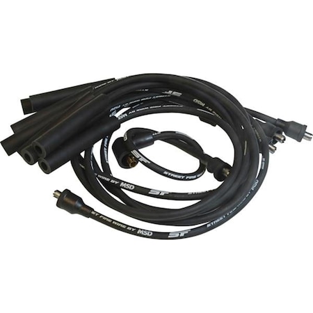Powerplay 5530 Street Fire Wires Spark Plug Wire Set, Black PO369644