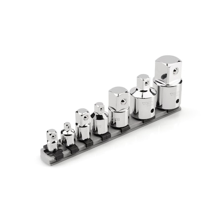 Tekton 1/4, 3/8, 1/2, 3/4 Inch Drive Adapter/Reducer Set with Rail 7-Piece SHA99119