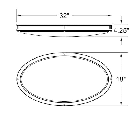 Or 20513LEDD-BRZ-ACR 35W Solero III LED Flush Mount, Bronze OR3314374