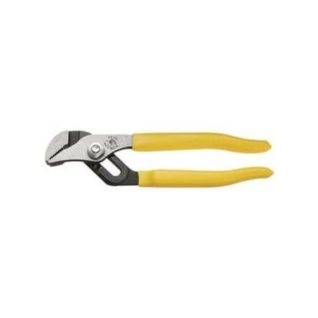 Klein Tools 6 1/2 in Straight Jaw Tongue and Groove Plier Serrated, Plastic Grip D502-6