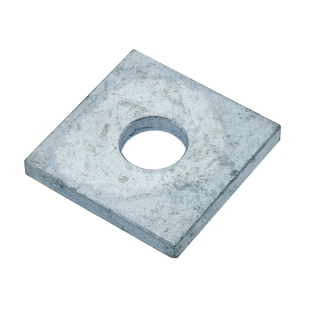 Zoro Select Square Washer, Fits Bolt Size M14 , Steel Zinc-Plated Finish Z8914-ZN