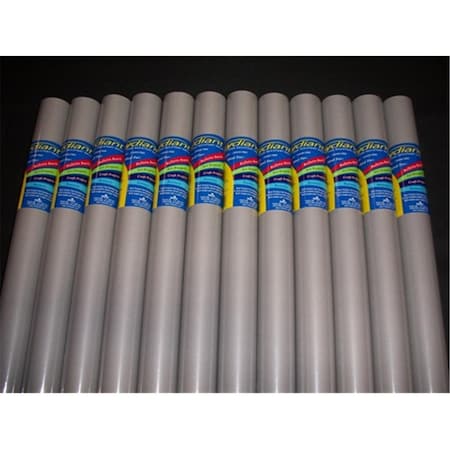 Riteco Raydiant Fade Resistant Art Rolls Cool Gray 24 In. X 12 Ft. 12 Pack, 12PK 80201