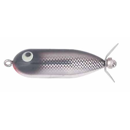 Pradco Lures Heddon Baby Torpedo, 0.38 - Chrome-Black Bk H361-NBL