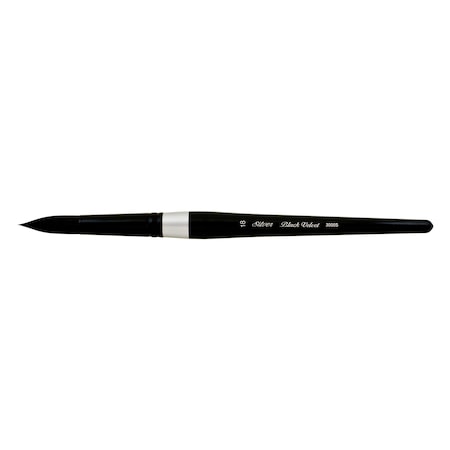 Silver Brush Black Velvet Brush, Round, Size 18 3000s-18