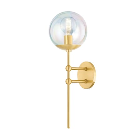 Mitzi Ophelia 1 Light Wall Sconce 6.75 In. Aged Brass H726101-AGB