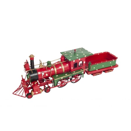 Homeroots Handmade Tin Christmas Train Model 364190