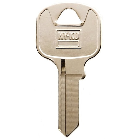 Hy-Ko Key Blank, Brass, Nickel, For: Abus Cabinet, House Locks and Padlocks 11010AB13