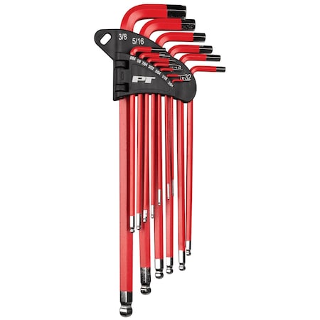 Performance Tool 13-Piece SAE Long Arm Hex Key Set W80202