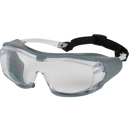 Bouton Optical OTG Safety Glasses with Rubber Gasket, Headband, Clear Lens and Fogless 3Sixty Coating 250-96-1520