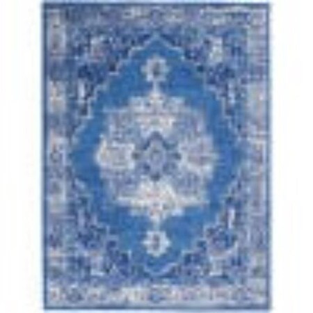 Palacedesigns 4 x 6 ft. Navy Blue & Ivory Persian Medallion Area Rug PA3667465