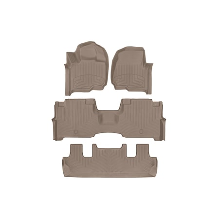 Weathertech Tan, Front and Rear and Rear FloorLiner HP 451295-1-7-8IM