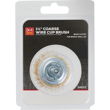 Do It Best 1-1/2'' Coarse Drill-Mounted Wire Brush 600 040-9029