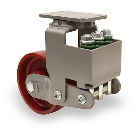 Hamilton Aerospace Spring Loaded Forge Master Swivel Caster, 10"X3" Metal Wheel S-AEZFFM-13MB