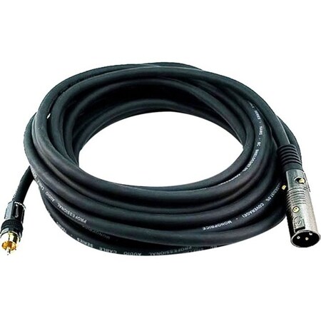 Monoprice Monoprice 25ft Premier Series XLR Male to RCA Male 16AWG Cable (Gold Plated) 4780
