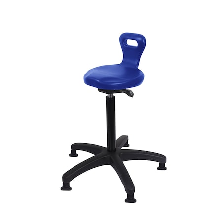 Blue Ridge Ergonomics Polyurethane Serpent Sit-Stand in Blue Polyurethane PSPHBST-RG-NF-RG-BLU