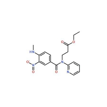 Ak Scientific Ethyl 3-(4-(methylamino)-3-nitro-N-(pyridin-2-yl)benzamido)propanoate (25g), CAS 429659-01-8 Y6557-25g