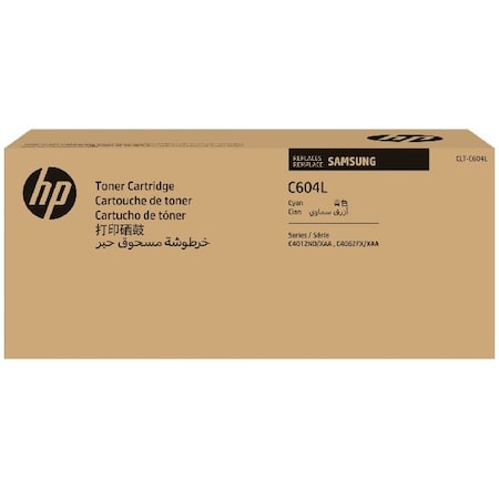 Samsung CLT-C604L Cyan Toner Cartridge (10,000 Yield) SU081A
