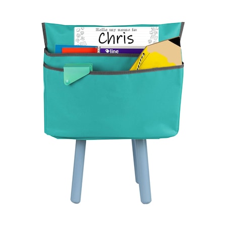 C-Line Products 11" Seafoam Green Standard Chair Cubbie, 1/EA 10414