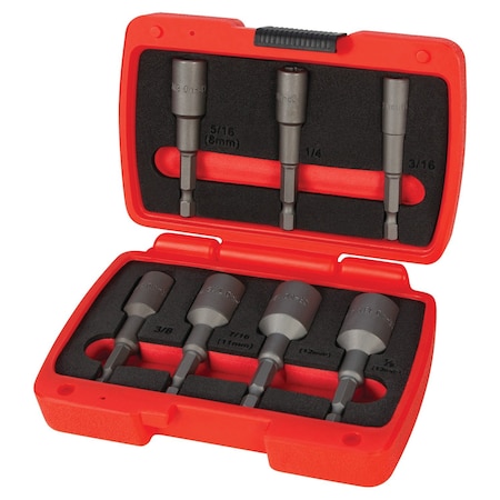 Perform Tool Nut Driver Chrome; Steel; Set Of 7 W8699