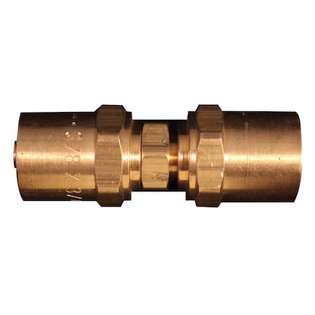 Milton Reusable Hose Mender, 200 psi Maximum, Brass, For 3/8 in ID x 3/4 in OD Hoses 623
