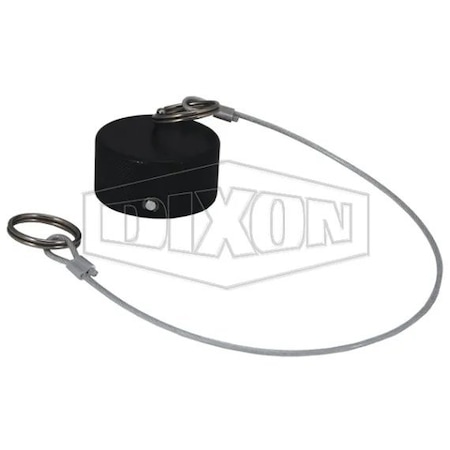 Dixon Mann-Tek by  Mann Tek Dry Disconnect Dust Cap, 3/4 in x 1 in, Polyethylene, Domestic DDDC075
