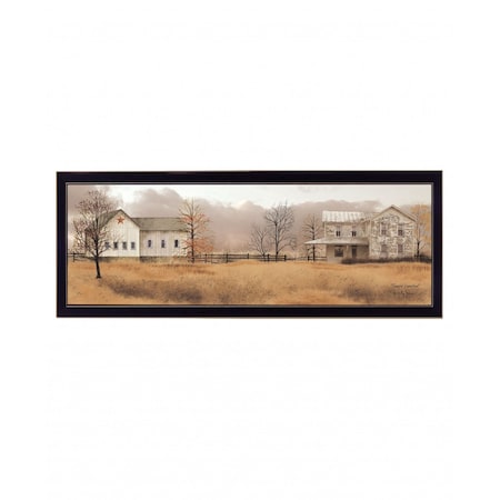 Homeroots Peaceful Homestead 3 Black Framed Print Wall Art 407550