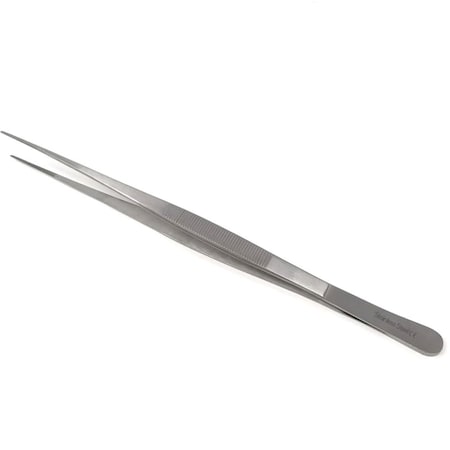 A2Z Scilab Forceps Micro 10 Inch Straight Serrated Narrow-Tip Stainless Steel Tweezers A2Z-ZR1129