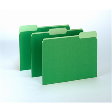 Esselte Oxford 100Ct Bright Green Color Top File Folders ESS15213BGR