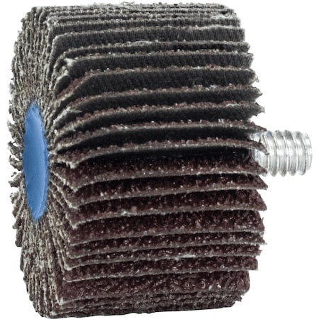 Pferd 1-1/2'' x 1'' Quick Change Flap Wheel - 1/4-20 Thread - Aluminum Oxide - 40 Grit 45318