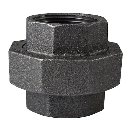 Prosource Pipe Union, 1-1/4 in, Threaded, Malleable Iron, 40 Schedule, 300 PSI Pressure 34B-1-1/4B