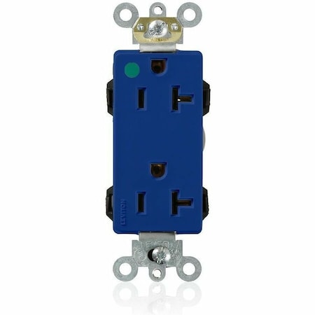 Leviton Straight Blade Receptacle, 5-20R, 20 A, 125V AC, Flush Mount, Self-Grounded M1636-HGB