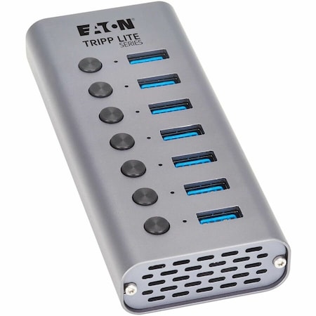 Eaton EATON 7-port USB-C Hub USB 3.2 Gen 1 5 Gbps USB-A Ports Optional USB Cable U360-007-SW
