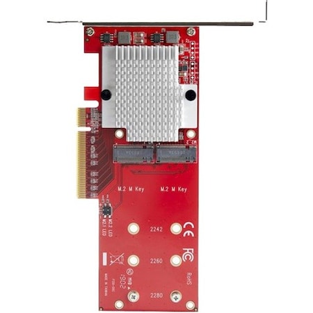 Startech.Com DUAL M.2 PCIE SSD ADAPTER TO INSTALL 2 PCI EXPRESS M-KEY SSD NVME/AHCI IN COMP PEX8M2E2