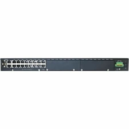 Perle IOLAN SCG18 S-D Console Server: 16 x software selectable RS232/422/485 RJ45 interfaces, 2 x 04035410