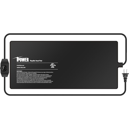 Ipower 8 by 18 Inch Reptile Heating Pad with Temperature Adjustable Controller Knob, Under Tank War PTHTPDXLADJ