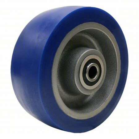 Hamilton Caster Wheel, 8"dia, 2,700 lb, Blue W-831-EGB-3/4
