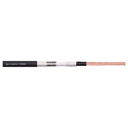 Chainflex Motor Cable, Black, TPR, 1000 V CFROBOT-002