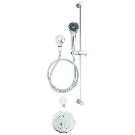 Speakman Diverter Trim, Shower, and Tub Package (Valve Not Included), 1.75 GPM, Polished Chrome SLV-3450-E175