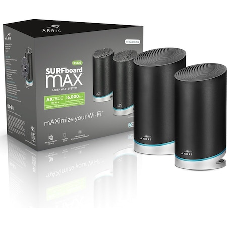 Arris SURFboard mAX AX7800 Plus Mesh Wi-Fi 6 System (2 Pack) W130 1001205