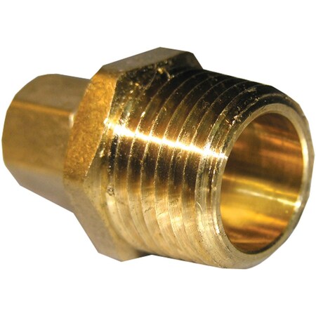 Westlake Pipe & Fittings 1/4'' Cx1/2'' MPT Brass Compression Adapter 17-6817